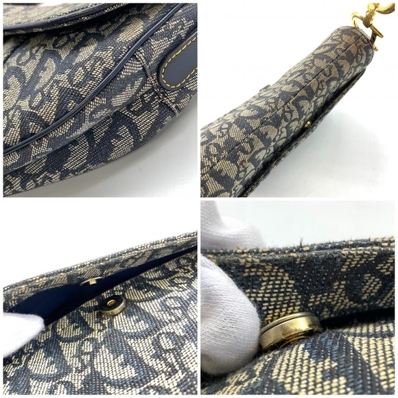 Dior Book Tote Bag Management Beige Navy - Picture 7 of 10